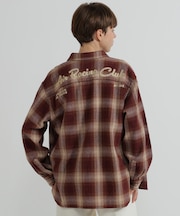<WOMAN>OMBRE CHECK SHIRT