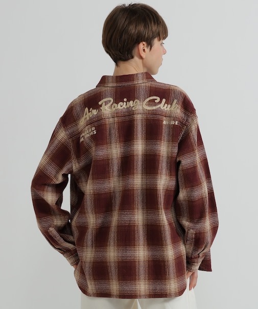 <WOMAN>OMBRE CHECK SHIRT