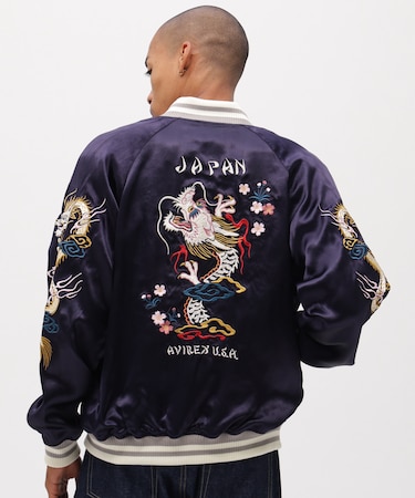 《直営店限定》SOUVENIR JACKET ”DRAGON & CHERRY BLOSSOMS”
