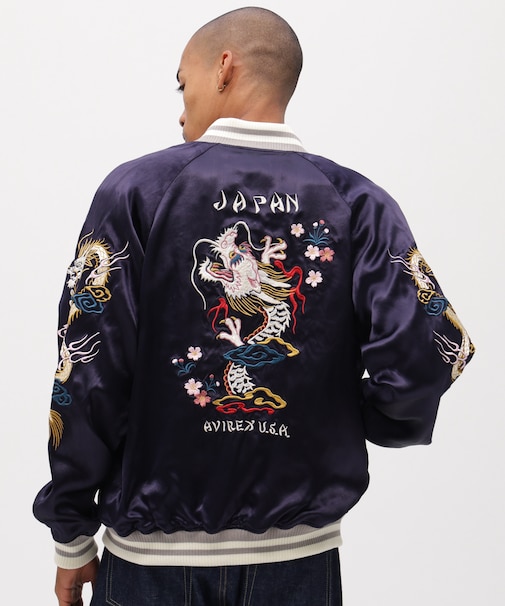 《直営店限定》SOUVENIR JACKET ”DRAGON & CHERRY BLOSSOMS”