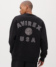 《直営店限定》VARSITY FLAG CREW NECK SWEAT