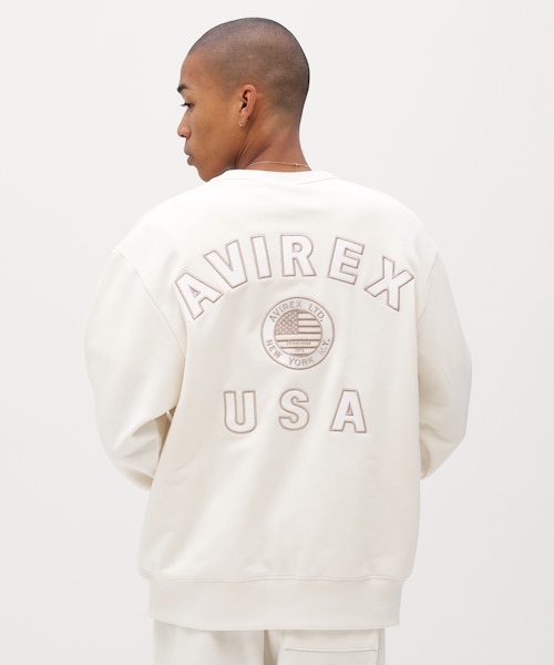 直営店限定》VARSITY FLAG CREW NECK SWEAT｜アヴィレックスの通販