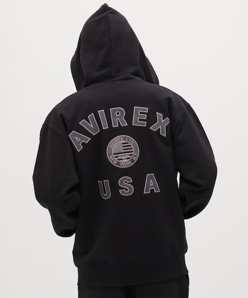 直営店限定》VARSITY FLAG ZIP PARKA｜アヴィレックスの通販｜&mall