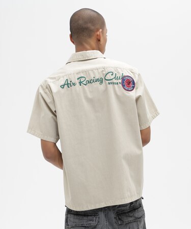 《A.A.R.C》FADED PATCHED S／S ZIP WORK SHIRT