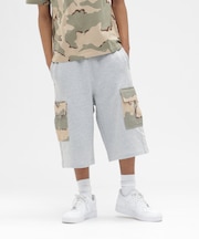 SWEAT CAMO CARGO SHORTS