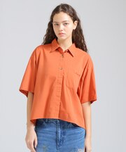 《WOMAN／直営店限定》H／S BACK GATHER DETAILS SHIRT