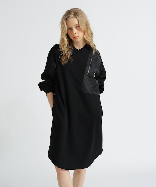 《SOUVENIR COLLECTION》WOMAN／NYLON COMBI MILITARY ONEPIECE