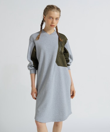 《SOUVENIR COLLECTION》WOMAN／NYLON COMBI MILITARY ONEPIECE