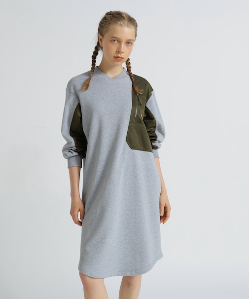 《SOUVENIR COLLECTION》WOMAN／NYLON COMBI MILITARY ONEPIECE