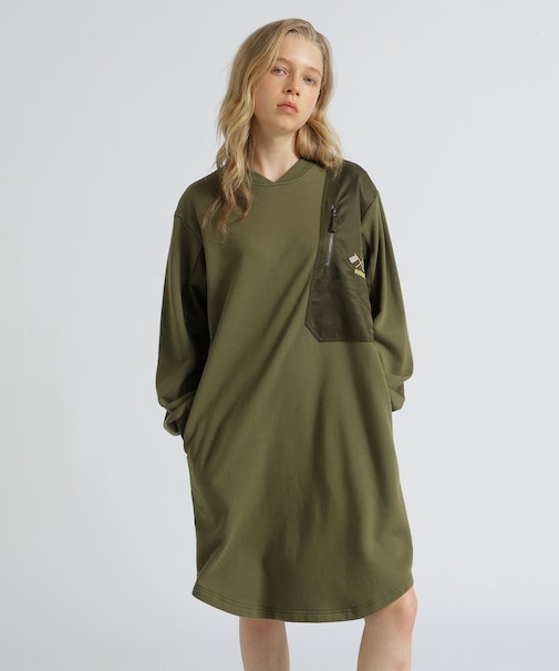 《SOUVENIR COLLECTION》WOMAN/NYLON COMBI MILITARY ONEPIECE