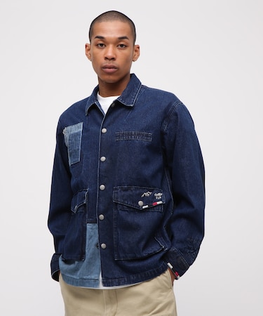 《RESTORE COLLECTION》REPAIR CUSTOM & EMB UTILITY SHIRT JACKET