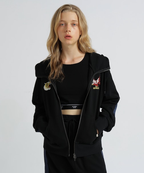 《SOUVENIR COLLECTION》WOMAN/SATIN SKA COMBI PARKA