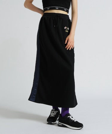 《SOUVENIR COLLECTION》WOMAN／SATIN SKA COMBI SKIRT