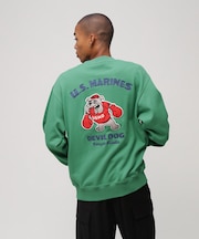 USMC BULLDOG CREWNECK SWEAT