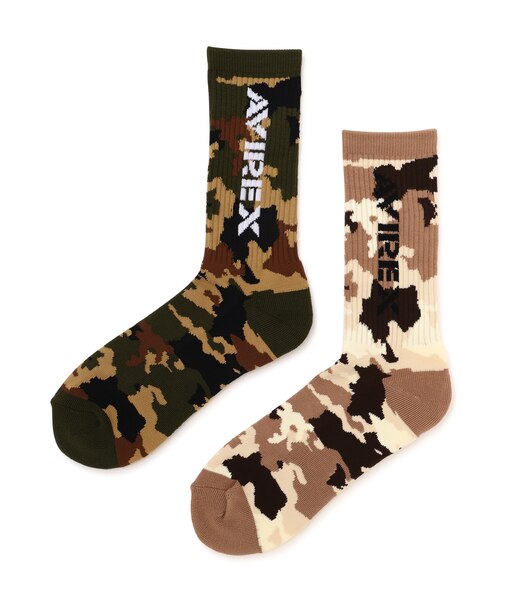 CAMOUFLAGE SOCKS 2PACK‐SET