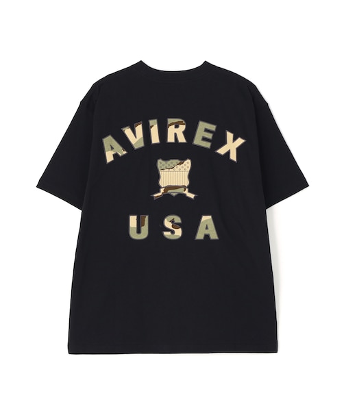 DS VARSITY CAMO LOGO TEE