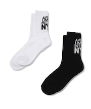 《直営店限定》JACQUARD AVIREX NYC SOCKS