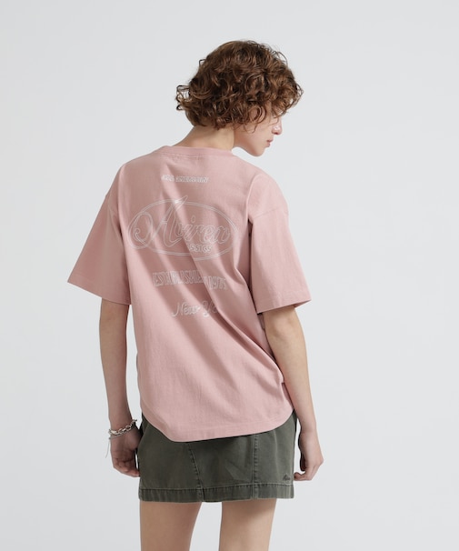 《WOMAN》STITCH EMBROIDERY LOGO T-SHIRT