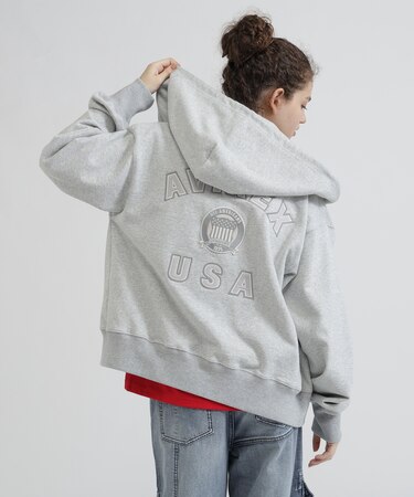 SIGNATURE VARSITY LOGO ZIP PARKA