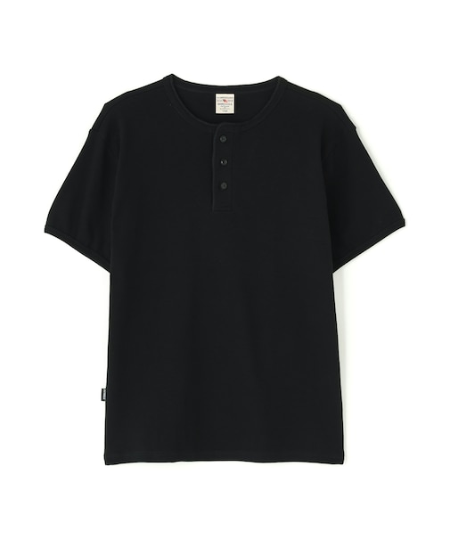 《DAILY／デイリー》MINI WAFFLE HENRY NECK T-SHIRT