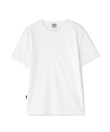《DAILY／デイリー》MINI WAFFLE HENRY NECK T-SHIRT
