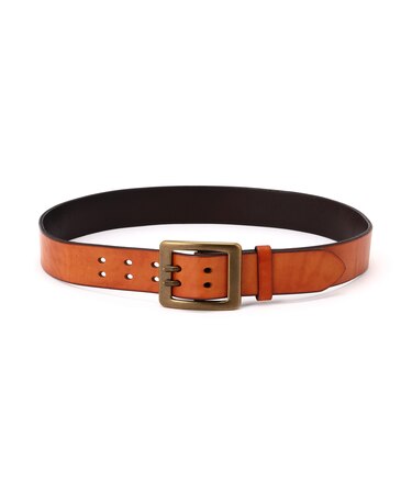 《直営店限定》COW LEATHER BELT DOUBLE PIN