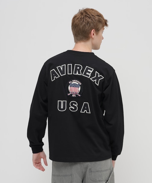 L/S SIGNATURE VARSITY LOGO TEE