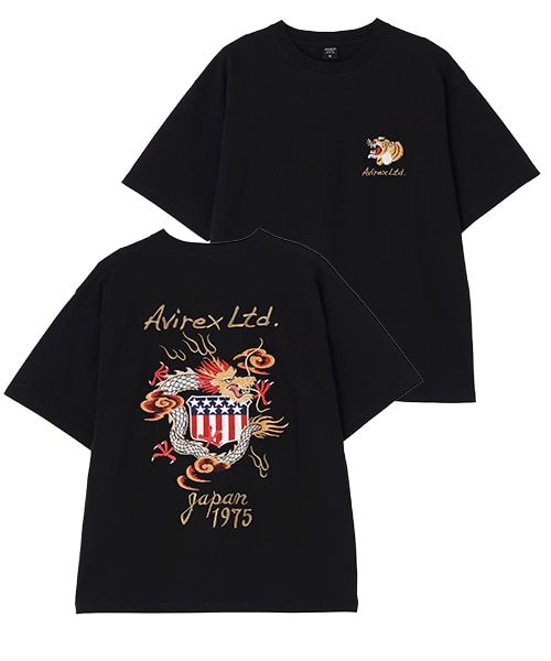 WEB&DEPOT限定》SOUVENIR EMBROIDERY T-SHIRT｜アヴィレックスの通販