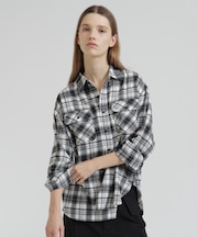 CHEMICAL WASH CHECK SHIRTS