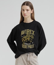L-L/S FLOCKY PRINT TOMCAT TEE