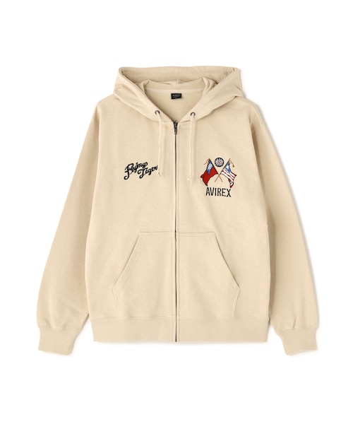 ウォームジップフーディ WEB&DEPOT限定》EMB F-TIGERS ZIP UP HOODIE｜アヴィレックスの通販