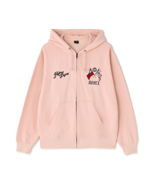 WEB&DEPOT限定》EMB F-TIGERS ZIP UP HOODIE｜アヴィレックスの通販