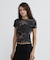 《WEB限定／DAILY／デイリー／WOMAN》 RIB CAMO S／S CREW NECK T-SHIRT