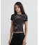 《WEB限定／DAILY／デイリー／WOMAN》 RIB CAMO S／S CREW NECK T-SHIRT