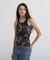 《WEB限定／DAILY／デイリー／WOMAN》RIB CAMO TANK TOP