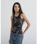 《WEB限定／DAILY／デイリー／WOMAN》RIB CAMO TANK TOP
