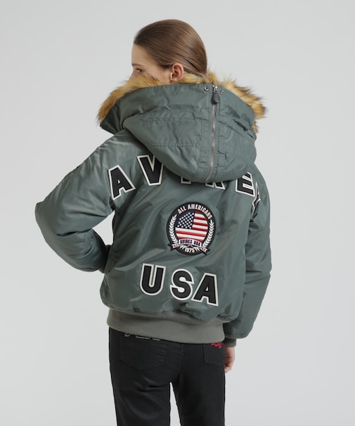 《WOMAN/直営店限定》N-2B BIG LOGO FLAG