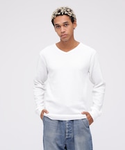 《DAILY/デイリー》L/S THERMAL V-NECK T-SHIRT