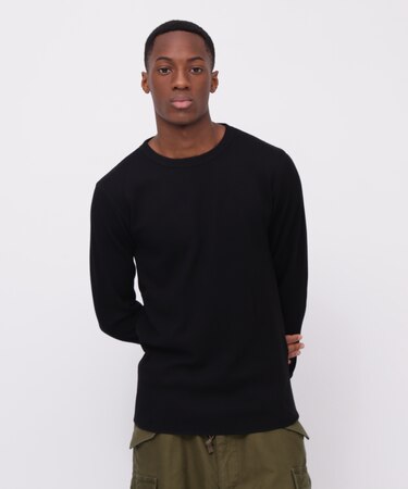 《DAILY/デイリー》L/S THERMAL CREW NECK T-SHIRT