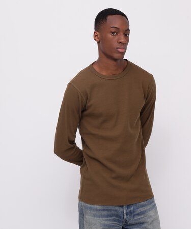《DAILY/デイリー》L/S THERMAL CREW NECK T-SHIRT