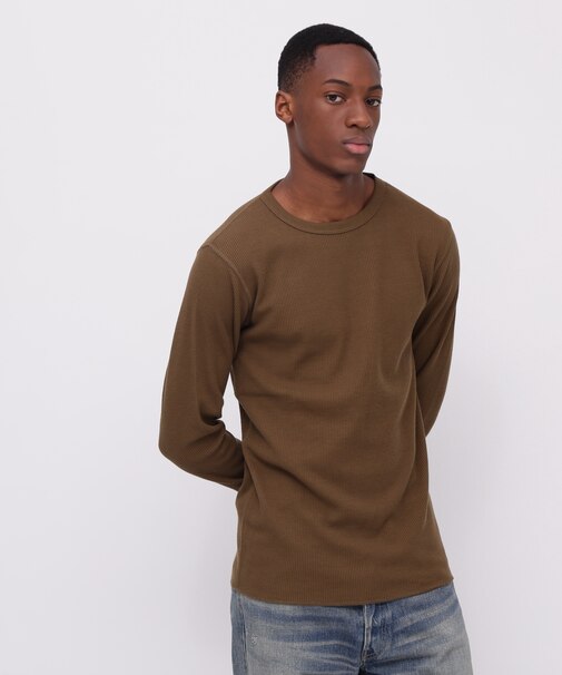 《DAILY/デイリー》L/S THERMAL CREW NECK T-SHIRT