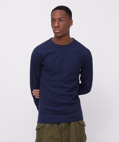《DAILY/デイリー》L/S THERMAL CREW NECK T-SHIRT