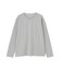 《DAILY／デイリー》BIG SIZE RIB L／S CREW NECK T-SHIRT