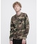《直営店限定》MINI WAFFLE CAMO L／S T-SHIRT