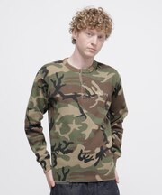 ECDP HNC WAFFLE H-NECK LS TEE