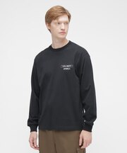 L／S T-SHIRT ”NAVY STENCIL”
