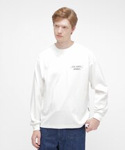 L／S T-SHIRT ”NAVY STENCIL”