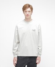L／S T-SHIRT ”NAVY STENCIL”