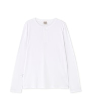 《DAILY／デイリー》MINI WAFFLE L／S HENLEY NECK T-SHIRT