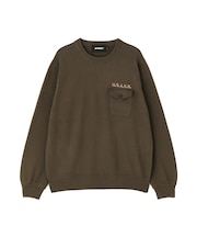 《WEB&DEPOT限定》CREW NECK COTTON KNIT